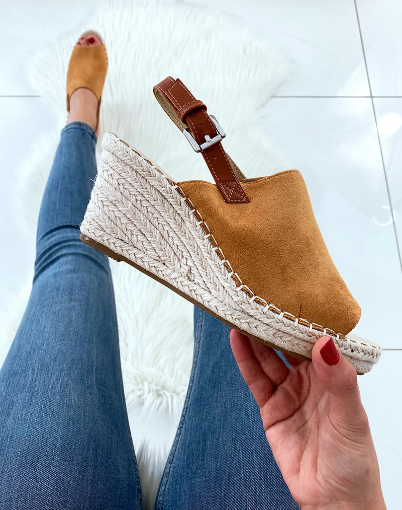 Mules camel ouvertes