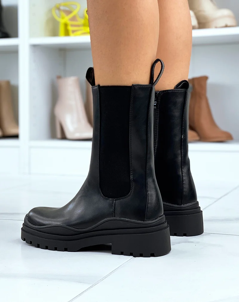 Bottines Chelsea Chunky noires