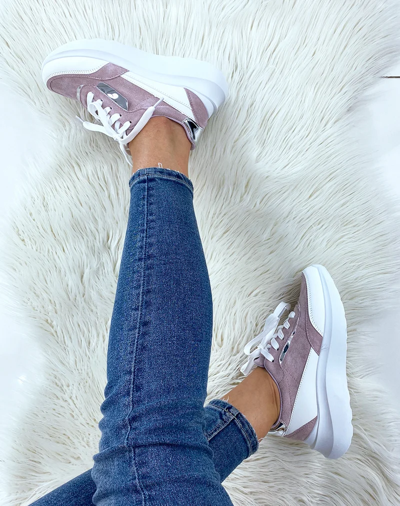 Baskets violet pastel