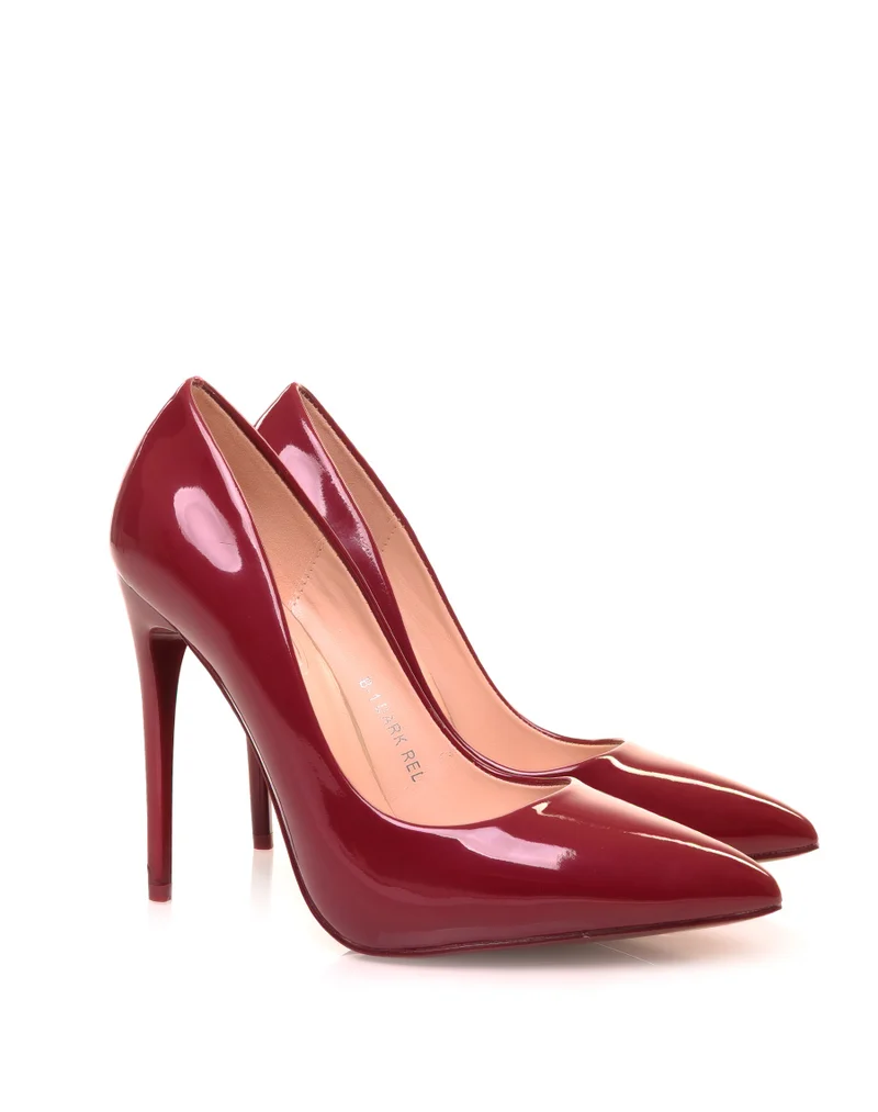 Escarpins bordeaux vernies