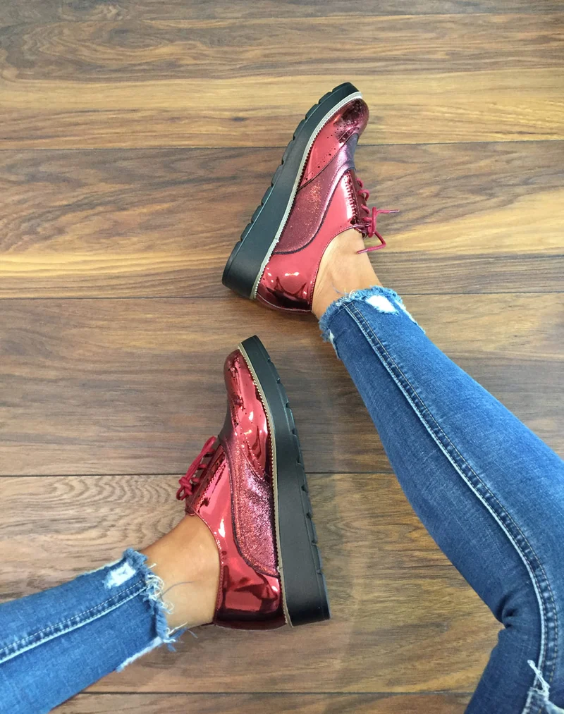 Derbies bordeaux bi matières