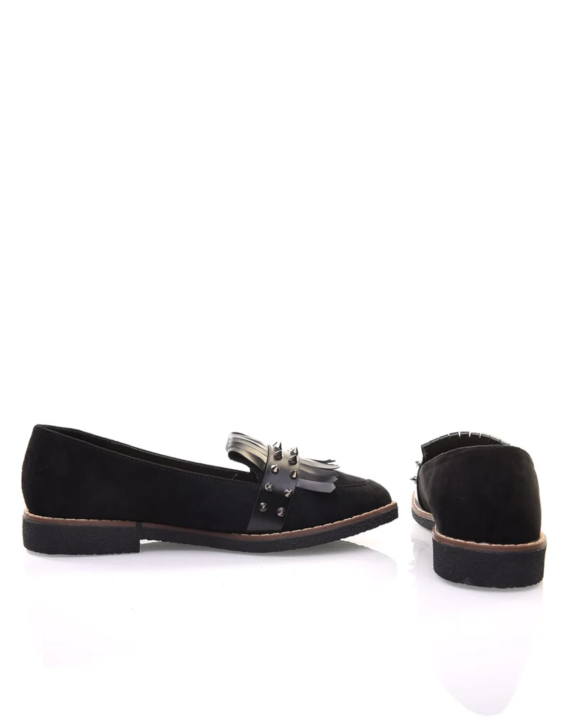Mocassins cloutés noirs