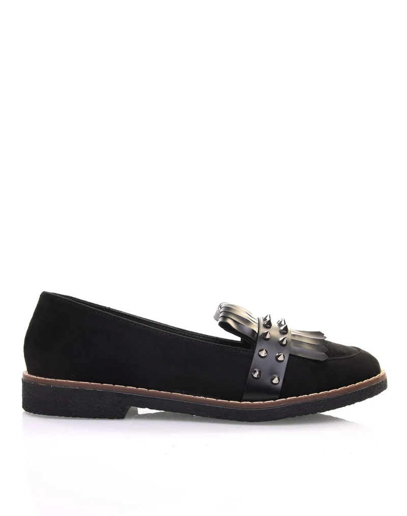 Mocassins cloutés noirs
