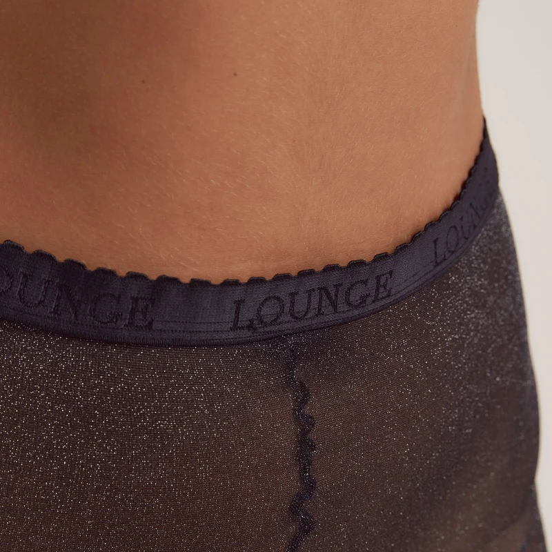 Sparkle Collant en Lurex (40 D) - Noir