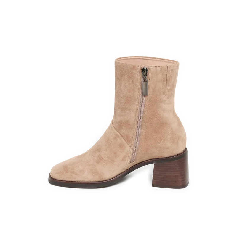 BOTTINES ELLIE BEIGE SUEDE