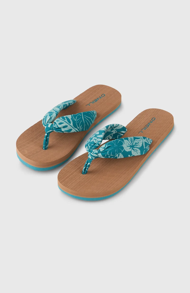 Tongs Ditsy Sun | Green Island Sky