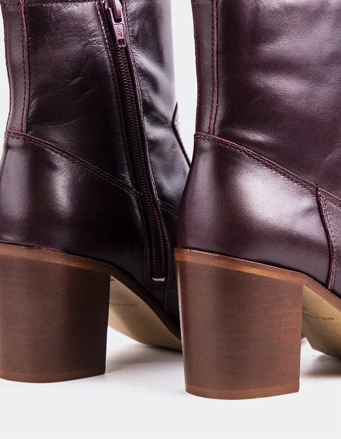 Caleb Burgundy Leather