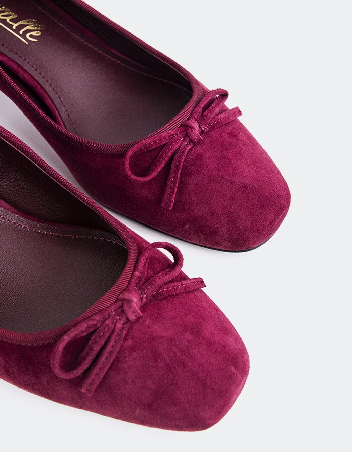 Ruslan Burgundy Suede