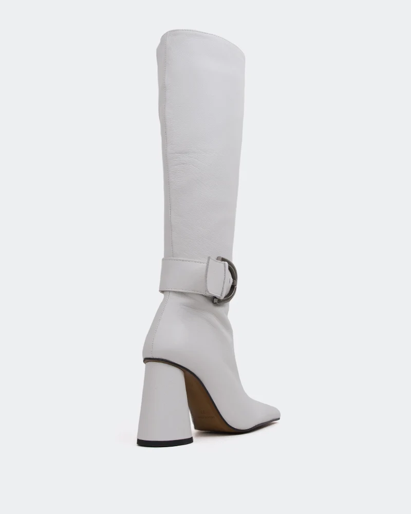 Dorset White Leather