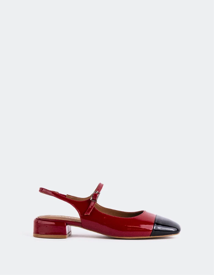 Miltonia Black/Burgundy Patent