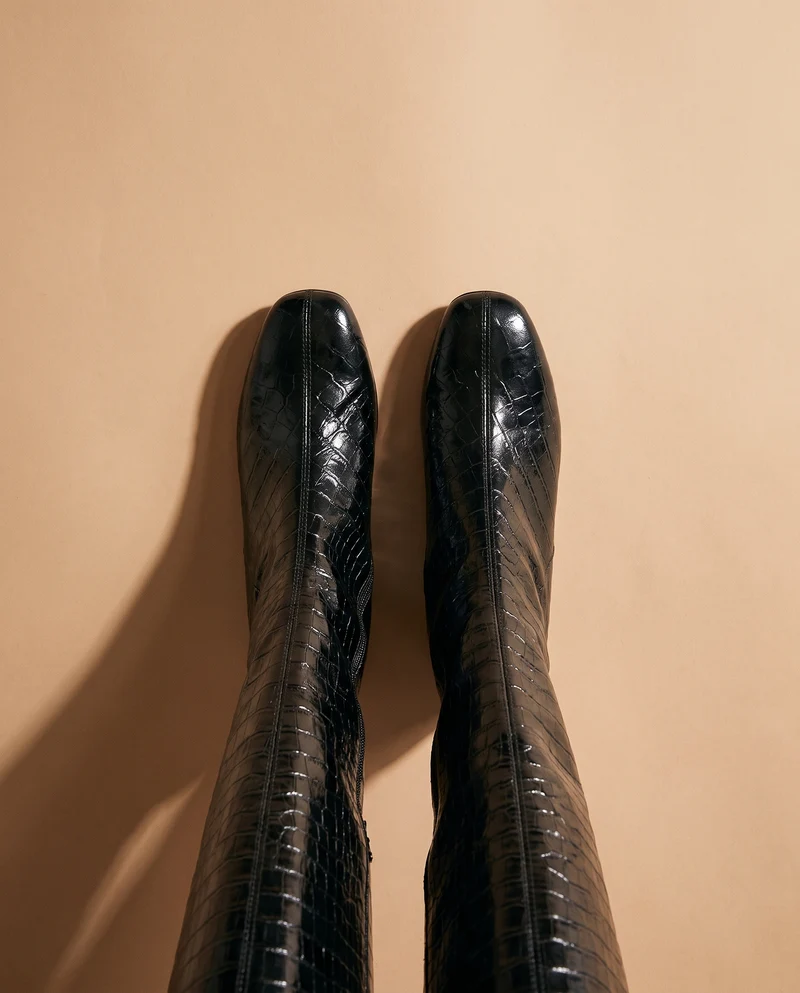LEZIA NOIR CROCO