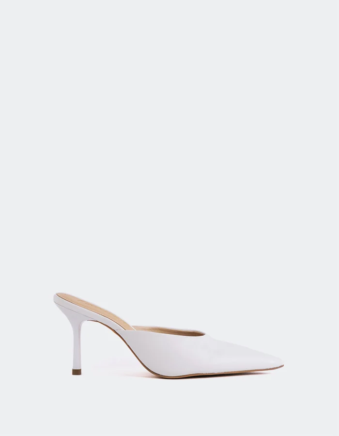 Carys White Leather