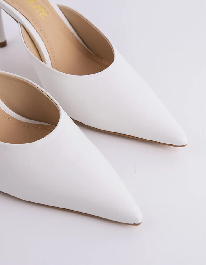Carys White Leather