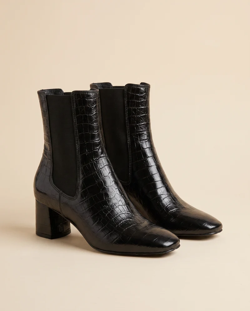 EZIA NOIR CROCO