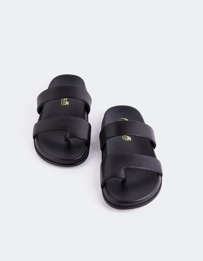 Fairlee Black Leather