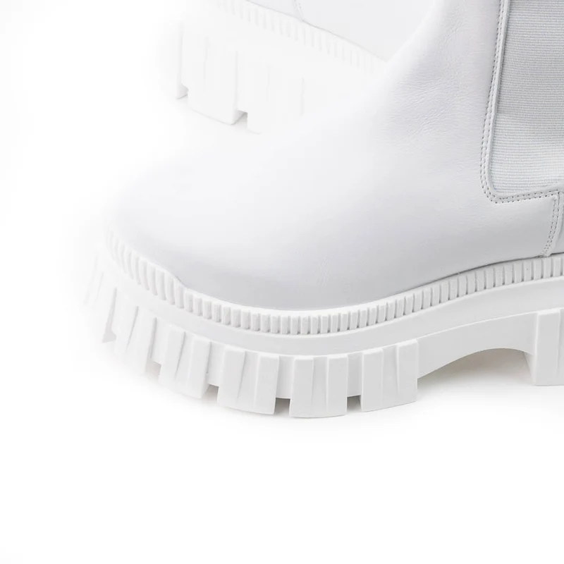 Goyle White Leather
