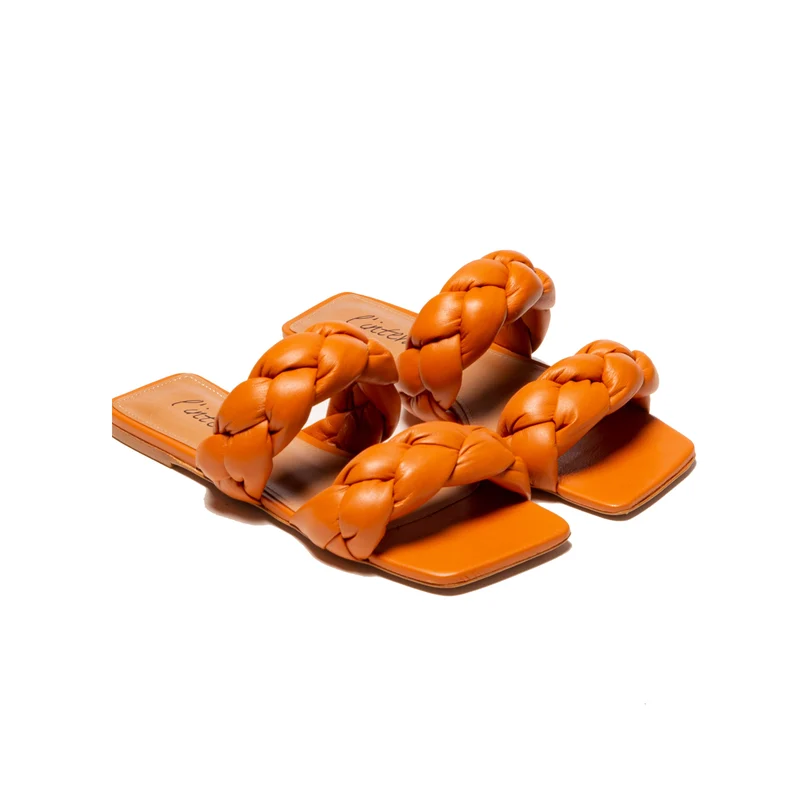 Norine Orange Leather