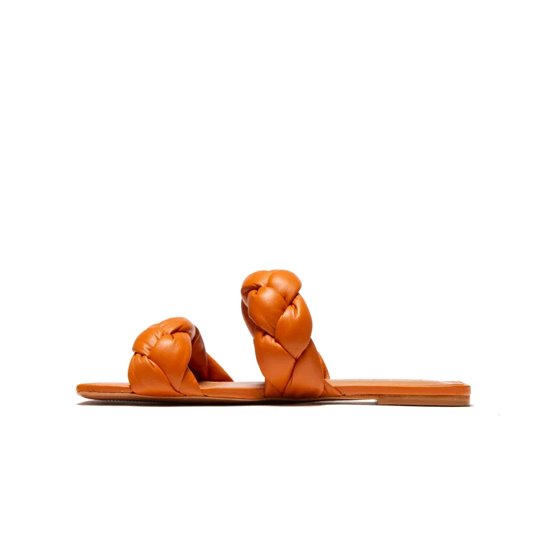 Norine Orange Leather