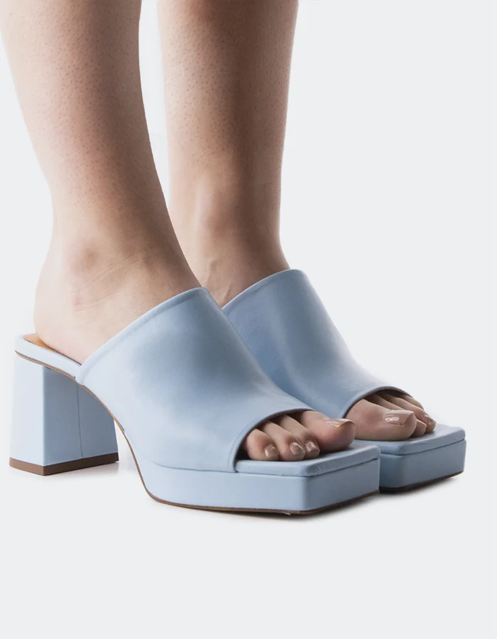Nomia Light Blue Leather