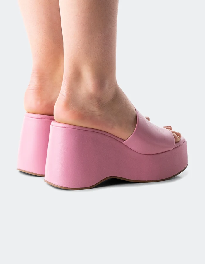 Mariel Pink Leather