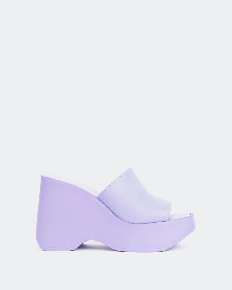 Moss Lilac Leather