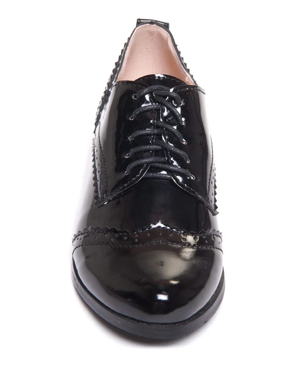 Richelieu noir verni Ideal