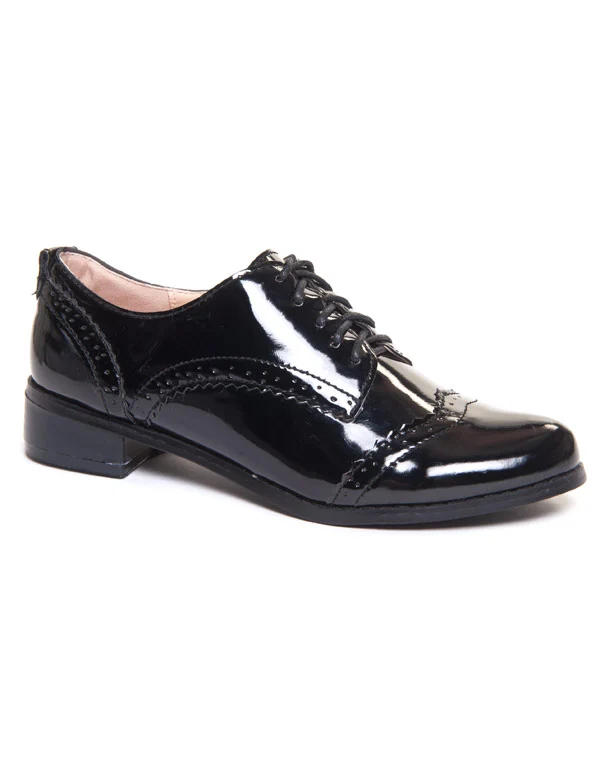 Richelieu noir verni Ideal