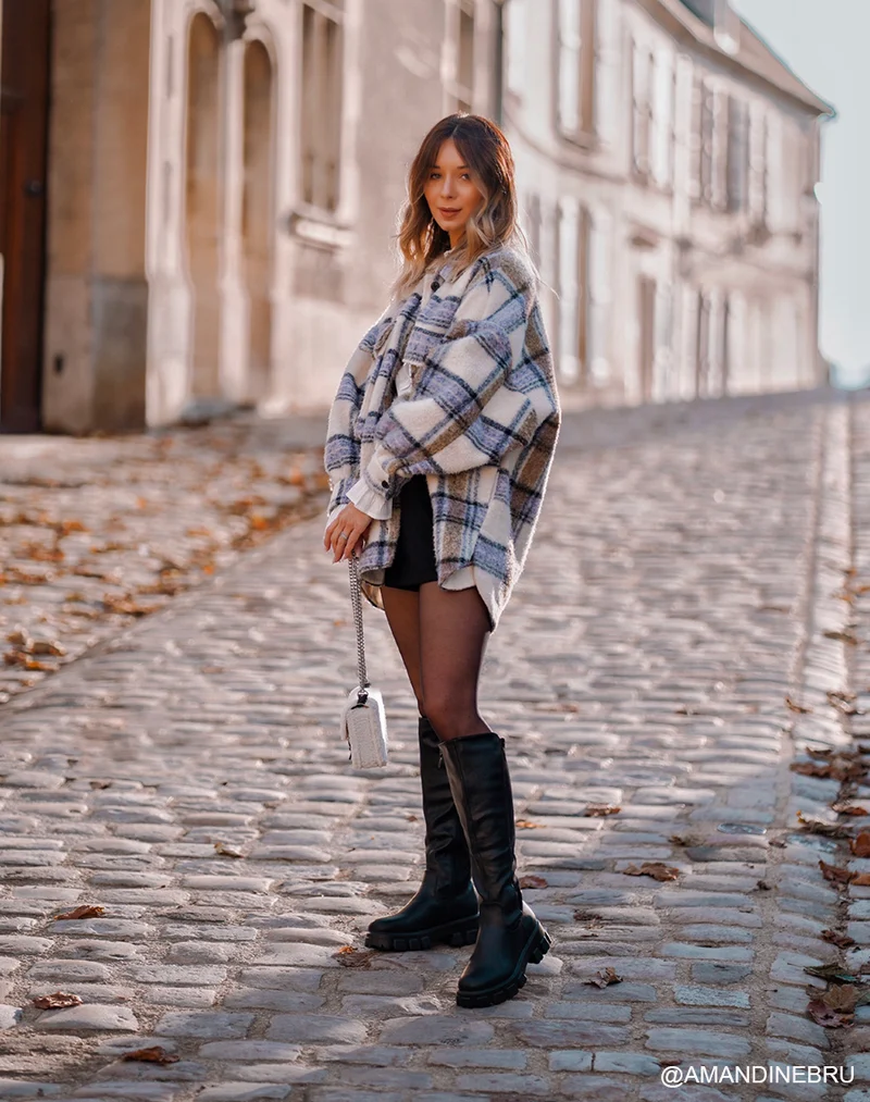 Bottes noires façon chelsea à semelles crantées