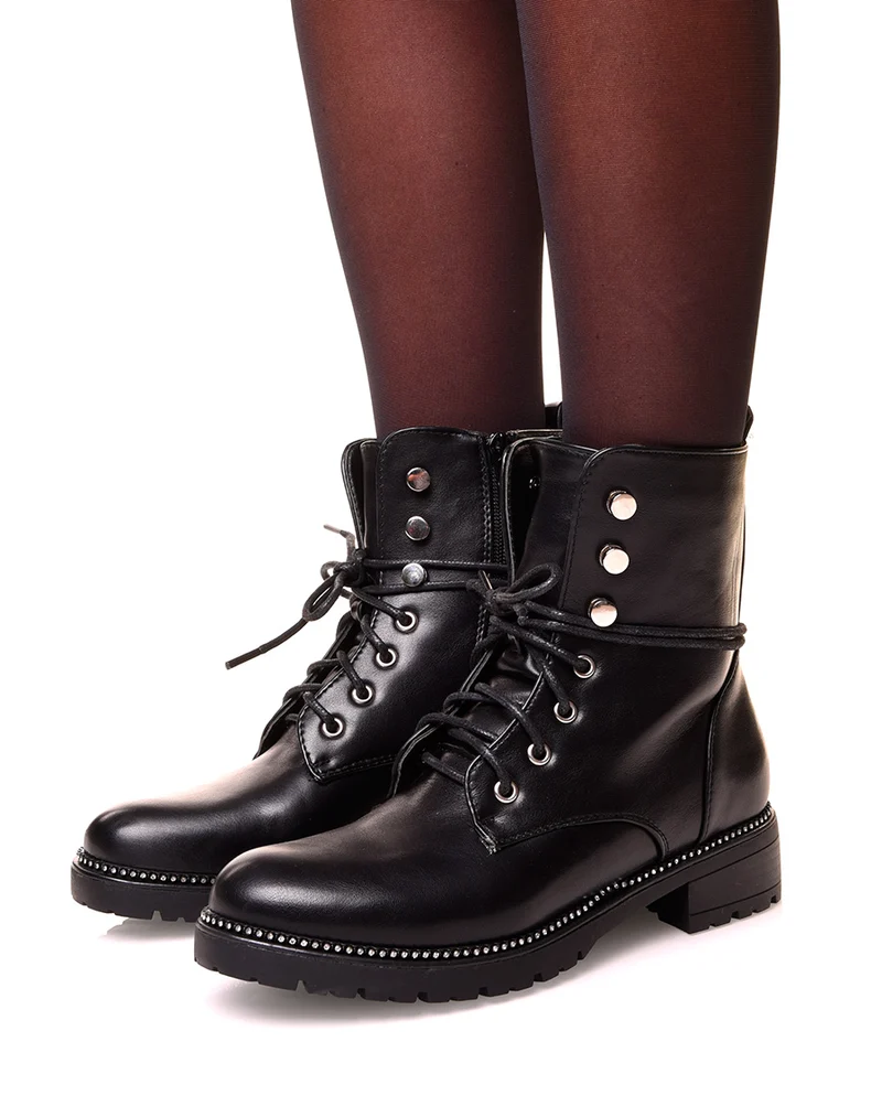 Bottines montantes noires