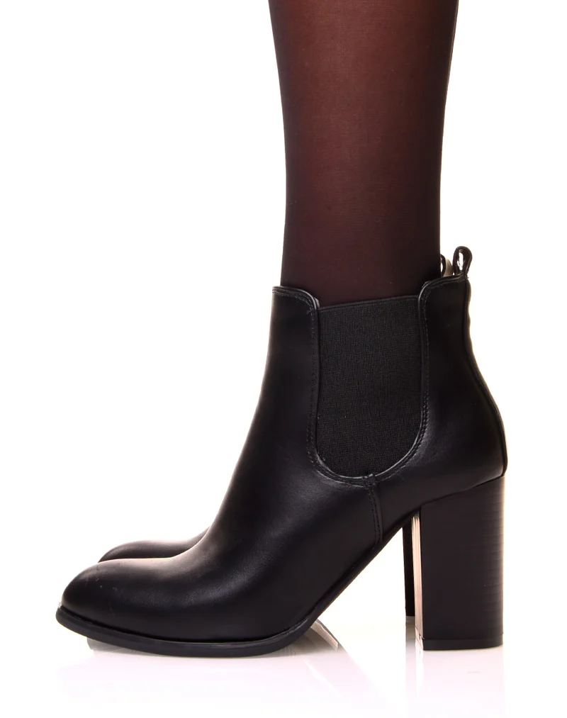 Chelsea Boots noires à talon