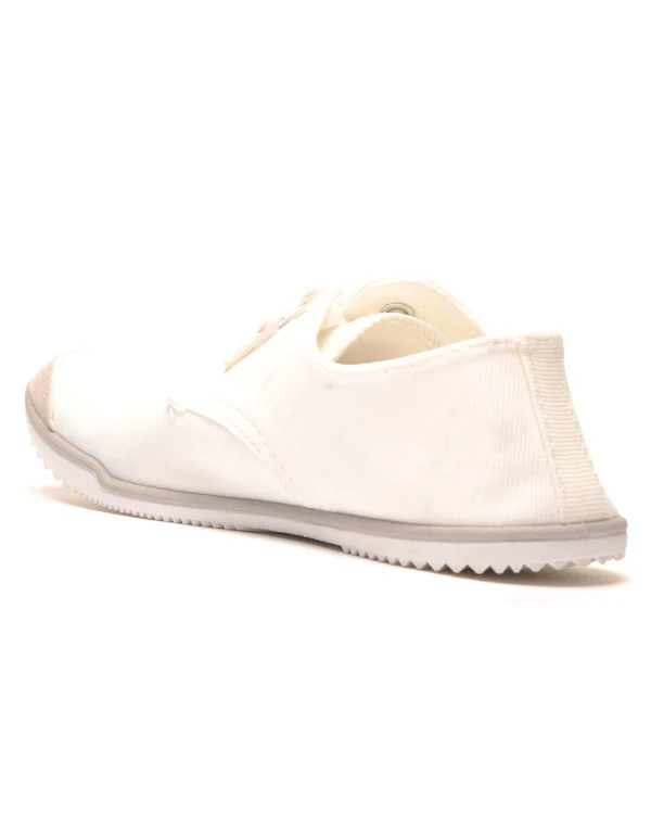 Tennis fines blanches en tissu