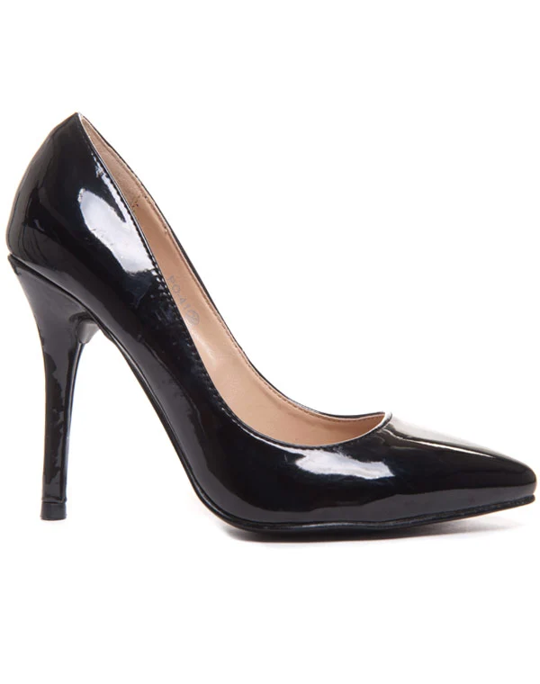 Chaussures femme Style Shoes: Escarpin noir vernis