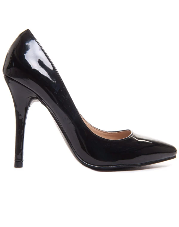 Chaussures femme Style Shoes: Escarpin noir vernis