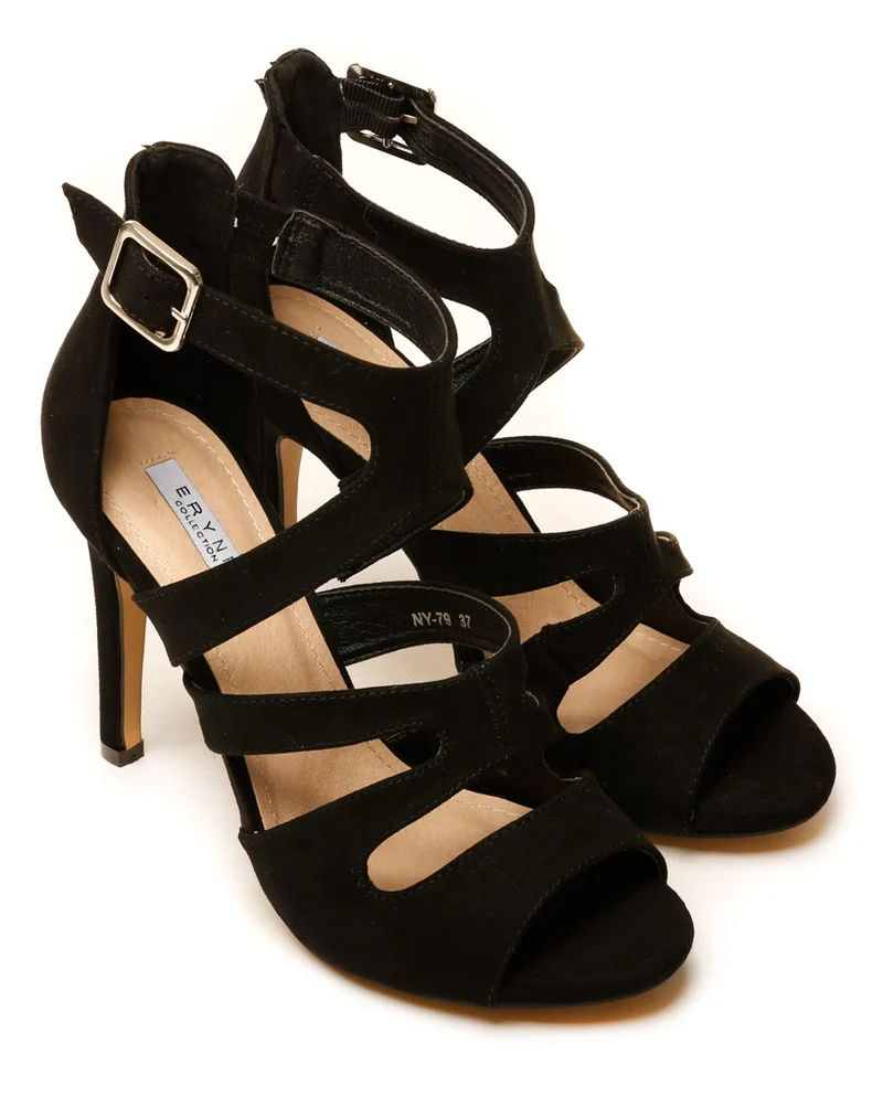 Escarpin noir ouvert