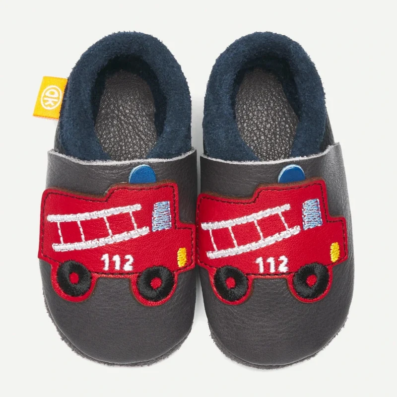 Orangenkinder Chaussons Camion Pompier