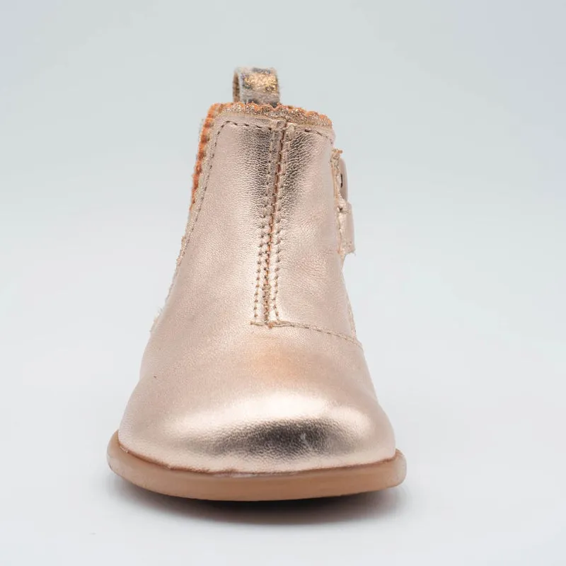 Babybotte barefoot Alisia Laminato Rose Gold Leopard