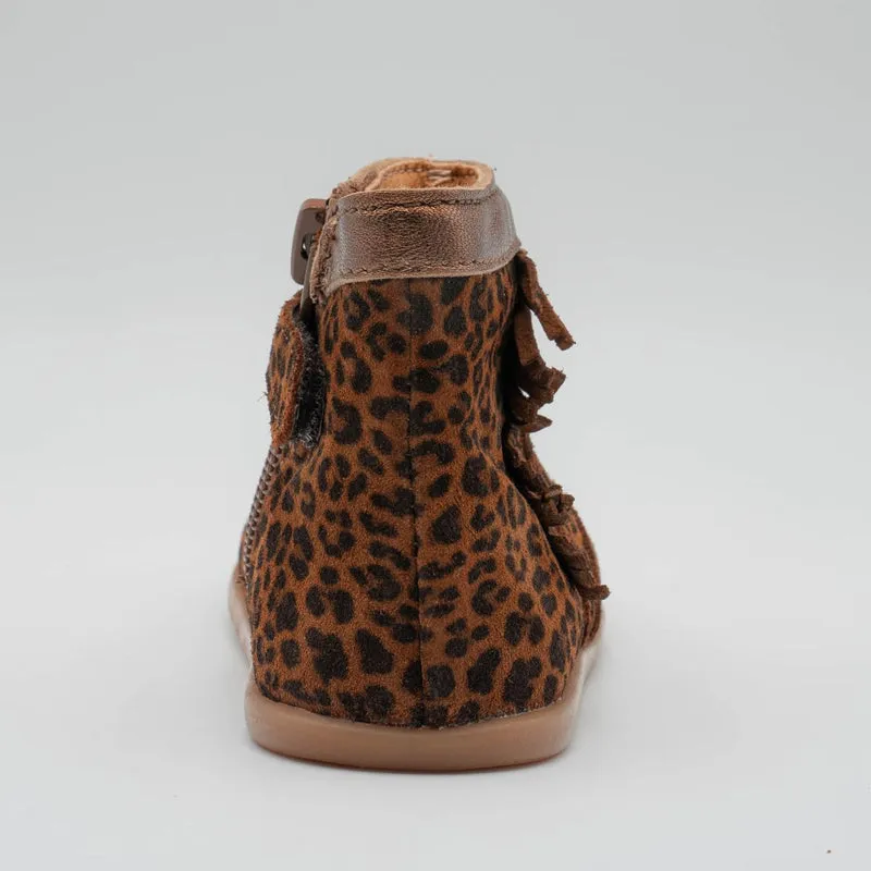Babybotte barefoot Anoki Boot Franges Leopard