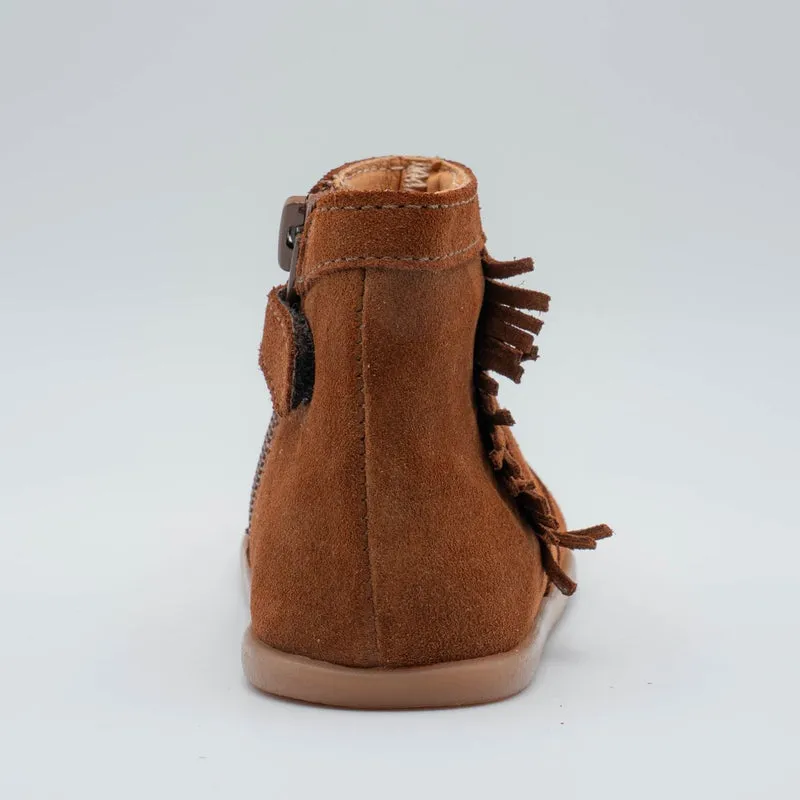 Babybotte barefoot Anoki Boot Franges Velour Cuoio