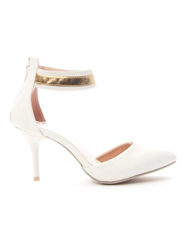 Chaussure femme Alicia: Escarpin - blanc
