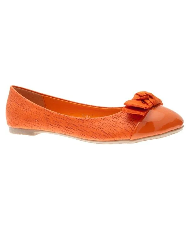 Chaussures femme Laura Mode: Ballerines orange