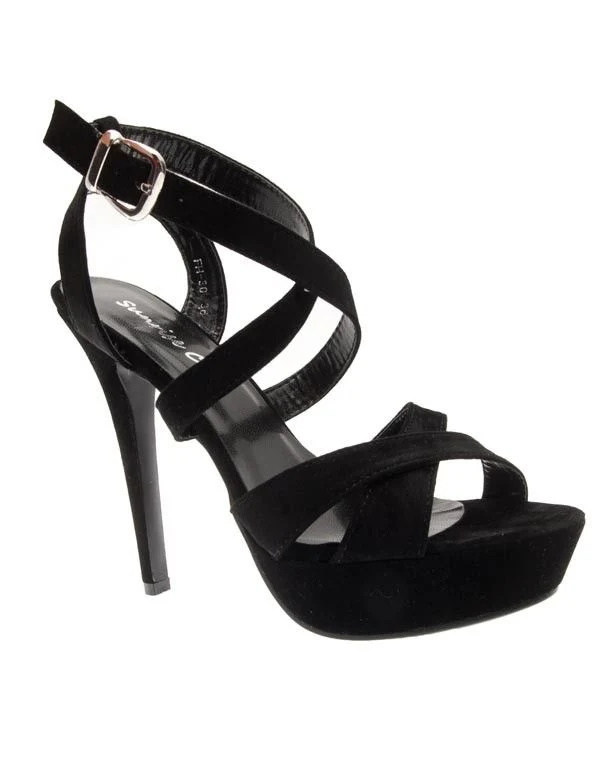 Chaussures femme Sunrise C: Escarpins ouvert noir
