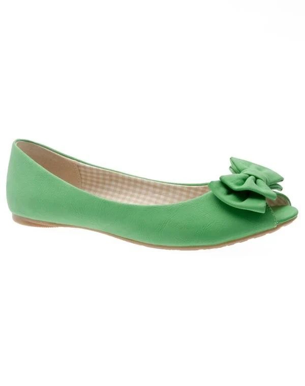 Chaussures femme Faraison: Ballerines vert