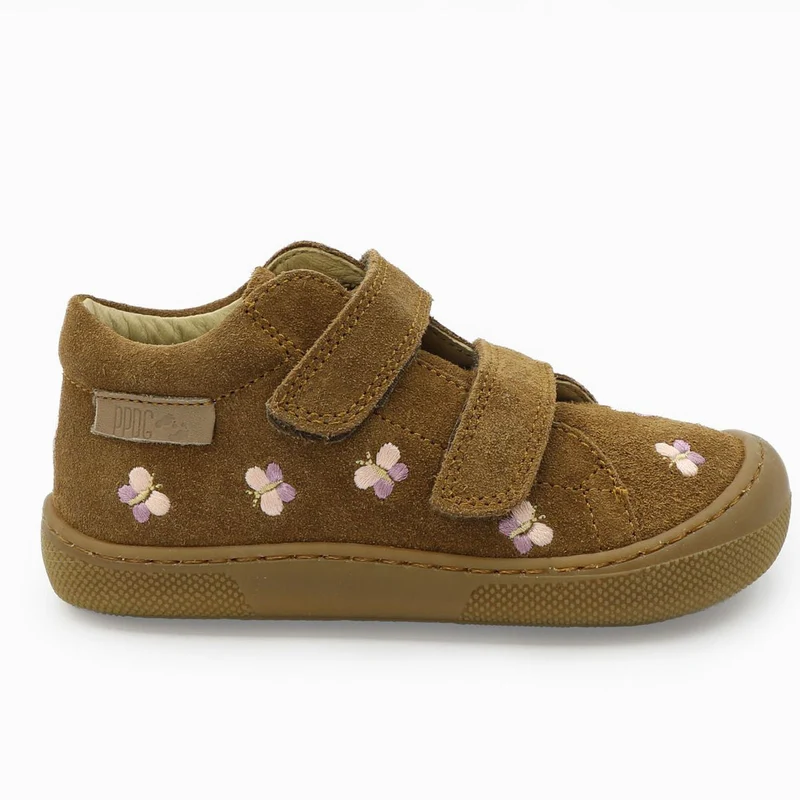 Naturino Barefoot Orec Velcros Suede Butterfly Brown