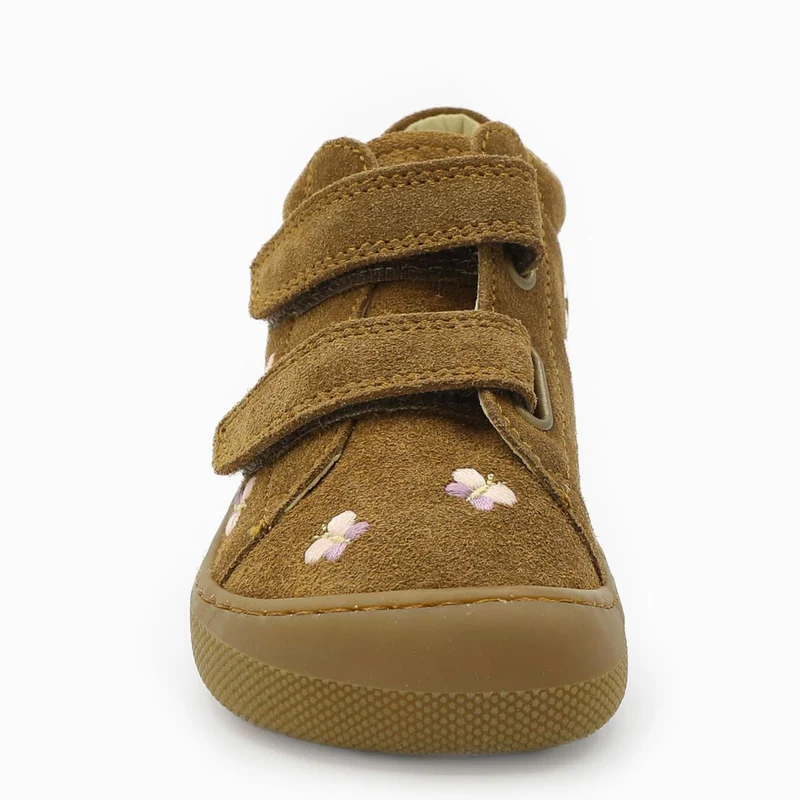 Naturino Barefoot Orec Velcros Suede Butterfly Brown
