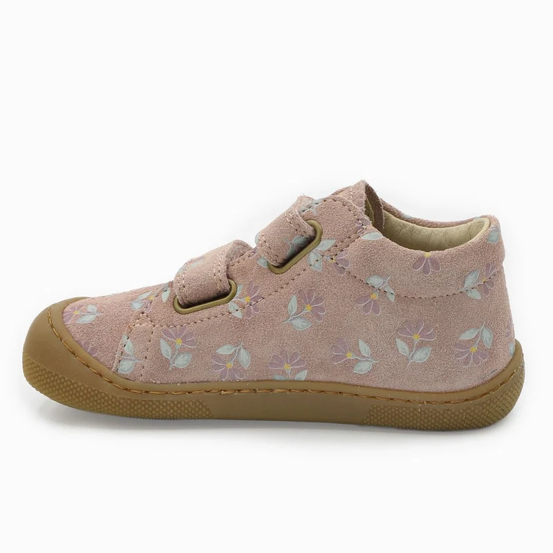 Naturino Barefoot Orec Velcros Suede Cyclamens Rose