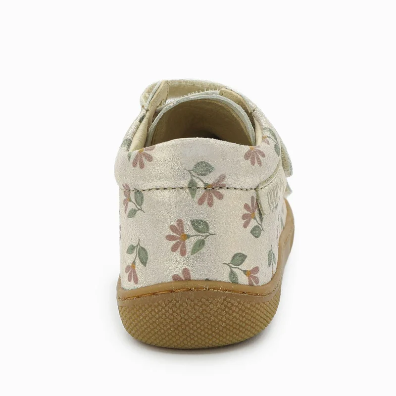 Naturino Barefoot Orec Velcros Monet Cyclamens Platinum Rose