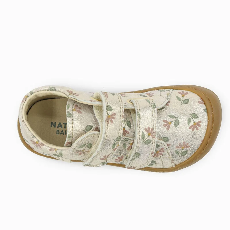 Naturino Barefoot Orec Velcros Monet Cyclamens Platinum Rose