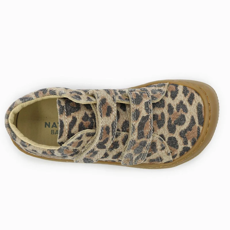 Naturino Barefoot Orec Velcros Suede Jaguar Taupe