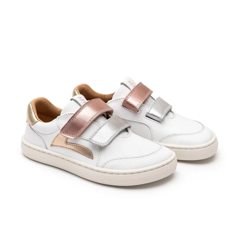 Tip Toey Joey Kidos Landy White Sterling Silver Rose Gold