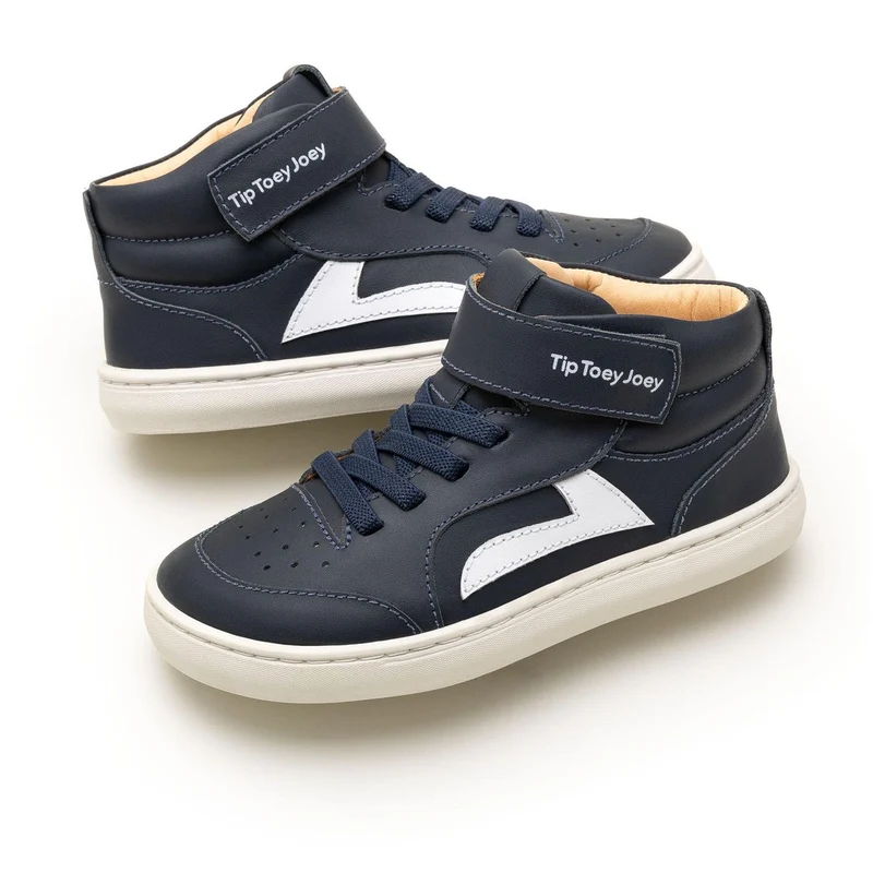 Tip Toey Joey Kidos Landy High Top Navy White